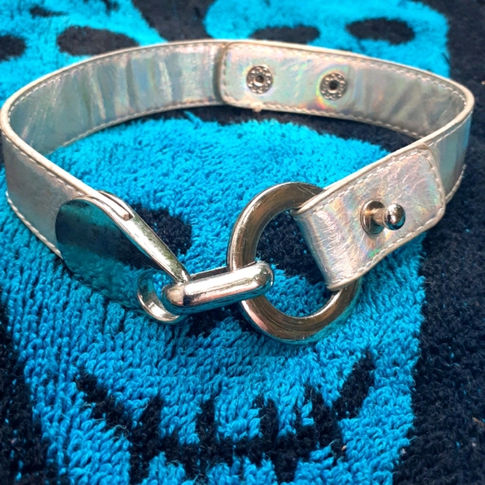๐BUY 1 GET 1 FREE๐Iridescent Choker w/Silver O-Ring clasp